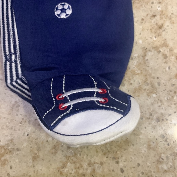 NWT Little Me Navy Blue Sports Bodysuit - Preemie - Picture 2 of 5